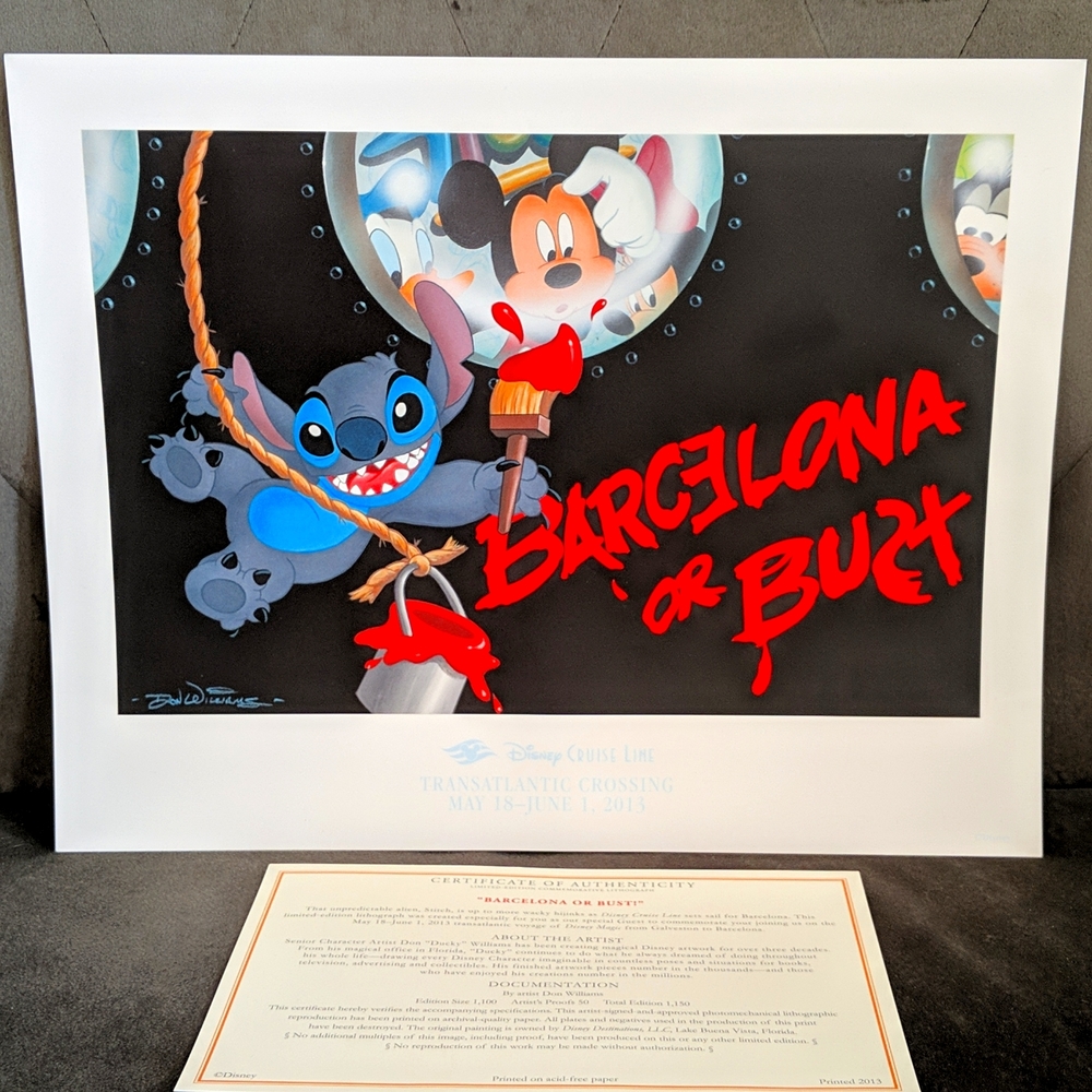 Disney Stitch Commemorative Art 2013